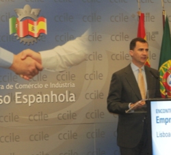 El Príncipe en su intervención en el encuentro empresarial