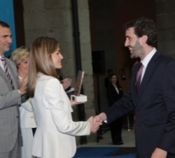La Princesa entrega el galardón a Daniel Campos