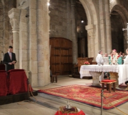 Los Príncipes, durante la ceremonia religiosa