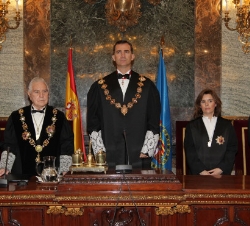 Vista de la mesa presidencial