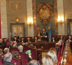 El Príncipe de Asturias, durante su intervención