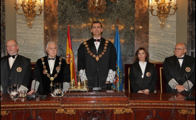 Vista de la mesa presidencial