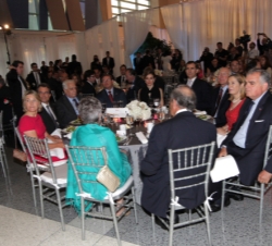 Vista general de la mesa durante la cena del XVII Foro España-Estados Unidos