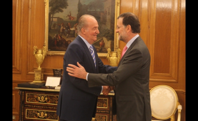 Su Majestad el Rey recibe al presidente del Gobierno, Mariano Rajoy Brey