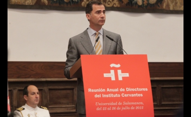Don Felipe, durante su intervención