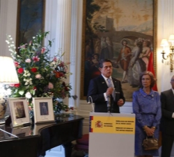 Recepción ofrecida al Equipo Olímpico Español participante en los Juegos Olímpicos "Londres 2012". Su Majestad la Reina, el presidente del C