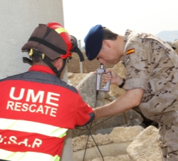 Visita al II Batallón de Intervención de Emergencias de la Unidad Militar de Emergencias (UME). El Príncipe de Asturias pudo comprobar de primera mano