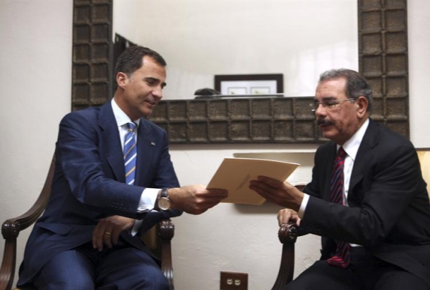 Viaje de Su Alteza Real el Príncipe de Asturias a República Dominicana para asistir a la toma de posesión del Presidente electo, S.E. Danilo Medina Sá