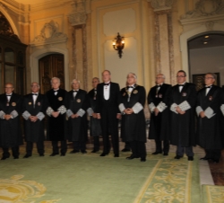 Apertura del Año Judicial. El Rey, con los miembros de la Sala de Gobierno del Tribunal Supremo