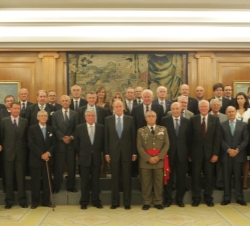 Audiencia al presidente y delegados de las asociaciones que integran Eurodefense, asistentes a la "XVIII Conferencia Internacional de Eurodefense