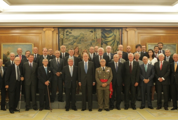 Audiencia al presidente y delegados de las asociaciones que integran Eurodefense, asistentes a la "XVIII Conferencia Internacional de Eurodefense