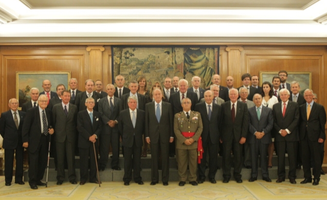 Audiencia al presidente y delegados de las asociaciones que integran Eurodefense, asistentes a la "XVIII Conferencia Internacional de Eurodefense". Fo