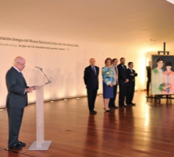 El presidente de la Asociación de Amigos del Museo Nacional Centro de Arte Reina Sofía, José Joaquín de Ysasi-Ysasmendi, durante su intervención