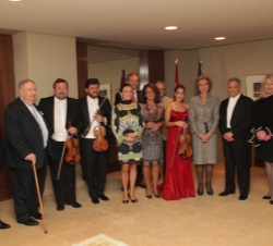 Concierto de la Orquesta del Teatro Maggio Musicale Fiorentino. Fotografía de grupo