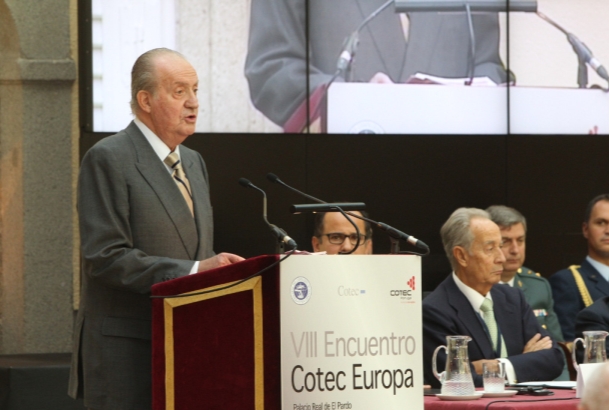 Encuentro Cotec Europa. Don Juan Carlos, durante su discurso
