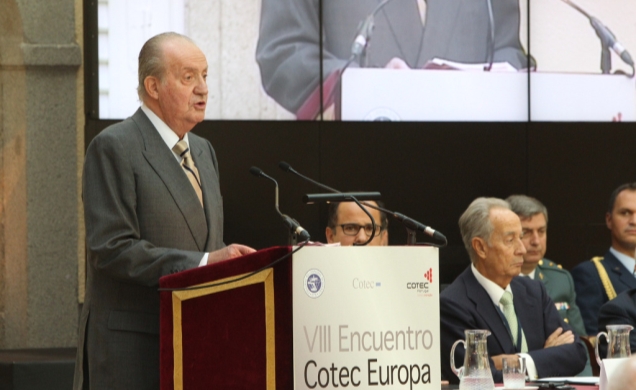 Encuentro Cotec Europa. Don Juan Carlos, durante su discurso