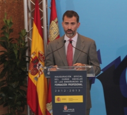Don Felipe durante su intervención