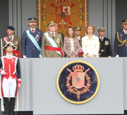 Celebración del Día de la Fiesta Nacional. Fotografía de la Tribuna