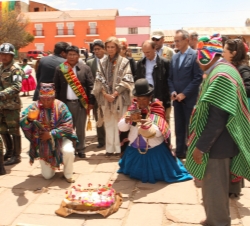 Rito de ofrenda a la Pachamama