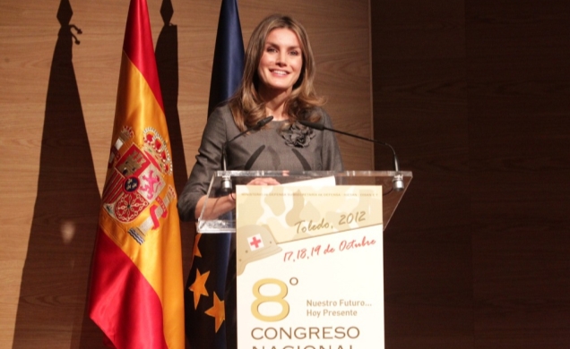 Clausura del "VIII Congreso Nacional de Enfermería de la Defensa". Su Alteza Real durante su intervención en la clausura del Congreso 