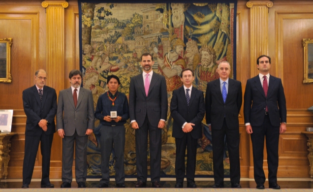 Entrega de la 21ª edición del Premio Bartolomé de las Casas. Fotografía de grupo