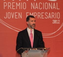 Don Felipe, durante su intervención