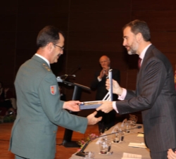 El Príncipe entrega el premio concedido a la Patrulla del SEPRONA de la Comandancia de Toledo