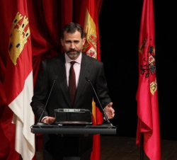 Don Felipe, durante su intervención