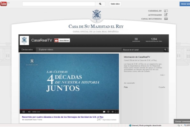 Lanzamiento canal You tube