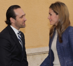 La Princesa de Asturias conversa con el presidente de las Illes Balears, José Ramón Bauzá