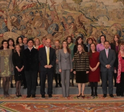 La Princesa de Asturias, con la representación de la Asociación "Mejora tu Escuela Pública"