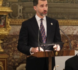 Don Felipe, durante su intervención