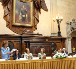 Vista de la mesa presidencia