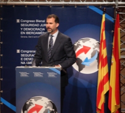 Don Felipe, durante sus palabras