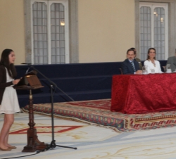 Intervención de Clara Matarranz, alumna ganadora del primer premio