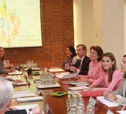 Su Alteza Real la Princesa de Asturias durante la reunión con el Patronato de la Fundación Científica de la Asociación Española Contra el Cáncer