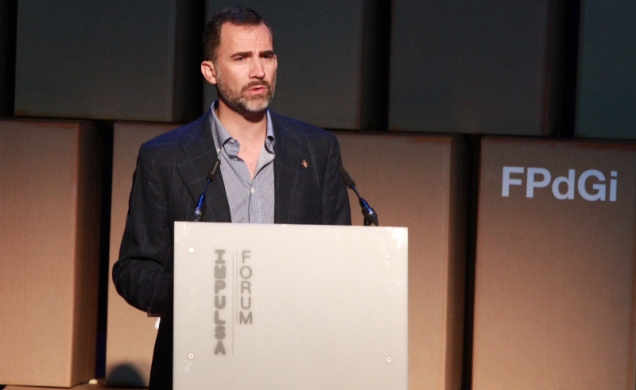 Don Felipe, durante su intervención