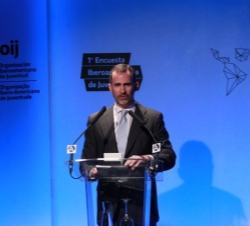Don Felipe, durante su intervención