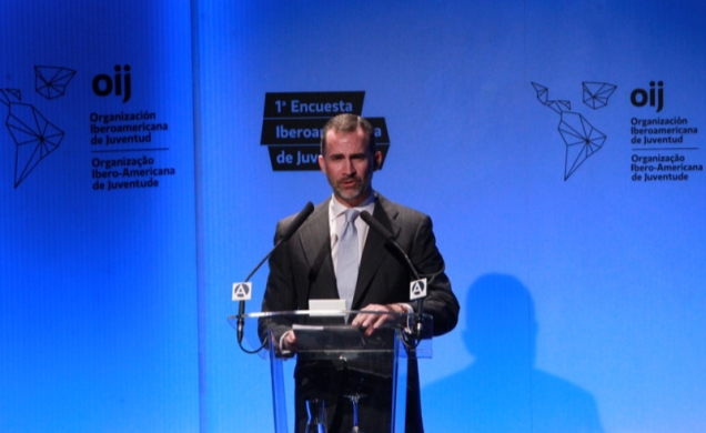 Don Felipe, durante su intervención