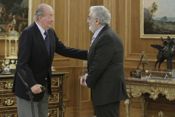 Su Majestad el Rey recibe a Plácido Domingo