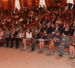 Su Alteza Real la Princesa de Asturias durante la presentación del acto de entrega de los Premios