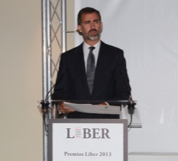 Don Felipe, durante su intervención