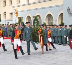 Momento del acto de homenaje a los que dieron su vida por España