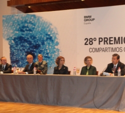 Doña Sofía durante el acto de entrega del Premio BMW de Pintura