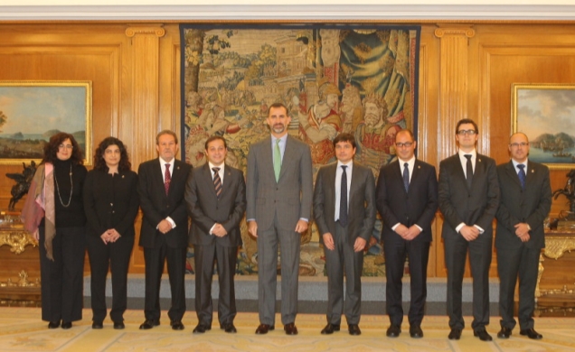 Don Felipe, con la representación del Ilustre Colegio de Abogados de Granollers