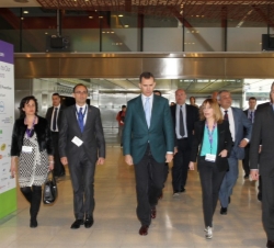 Don Felipe, a su llegada al Auditorio.