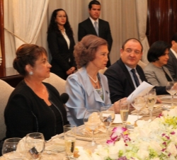 Doña Sofía durante sus palabras