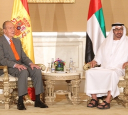 Encuentro de Su Majestad el Rey con Su Alteza el Jeque Mohammed bin Zayed Al Nahyan, Príncipe Heredero de Abu Dhabi.