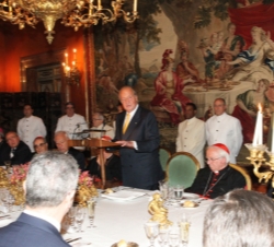 Don Juan Carlos durante sus palabras