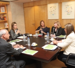 Su Alteza Real la Princesa de Asturias en el transcurso de la Reunión sobre Nutrición y Estratégia NAOS 